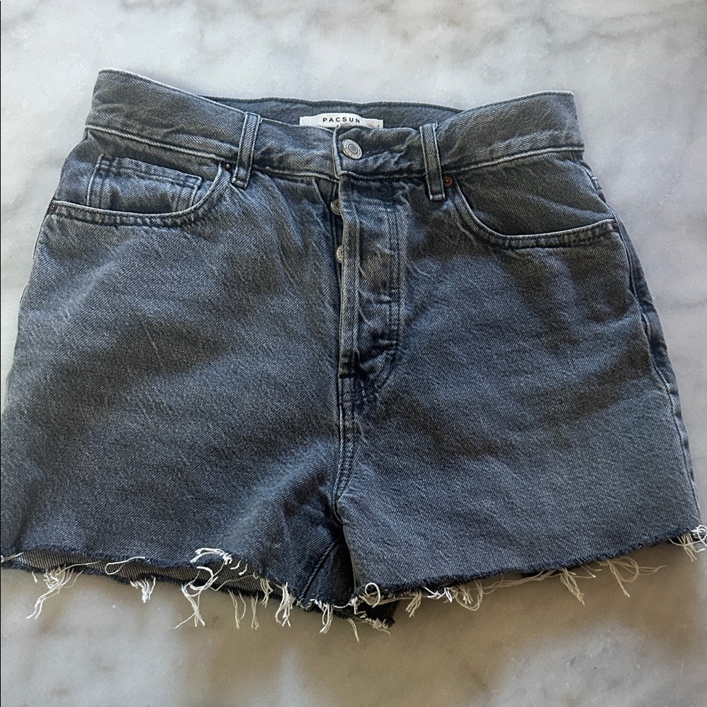 PacSun Women's Dark Gray Jean Shorts